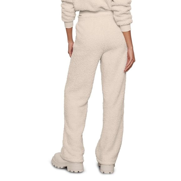 SKIMS Teddy Track Pants High Pile Fleece Bone - Picture 4 of 13